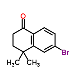 6-溴-4,4-二甲基-3,4-二氢-2H-萘-1-酮结构式
