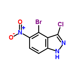 4-BROMO-3-CHLORO-5-NITRO (1H)INDAZOLE picture