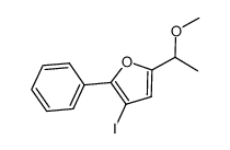 3-iodo-5-(1-methoxyethyl)-2-phenylfuran Structure