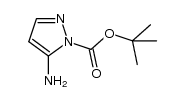 5-氨基-1H-吡唑-1-羧酸叔丁酯结构式