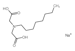 Glycine,N-(carboxymethyl)-N-octyl-, sodium salt (1:2) structure