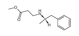 N-((S)-1-methyl-2-phenyl-ethyl)-β-alanine methyl ester结构式