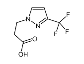 3-[3-(Trifluoromethyl)-1H-pyrazol-1-yl]propanoic acid结构式