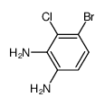 4-bromo-3-chloro-benzene-l,2-diamine structure