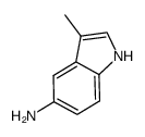 1H-Indol-5-amine,3-methyl-(9CI)结构式