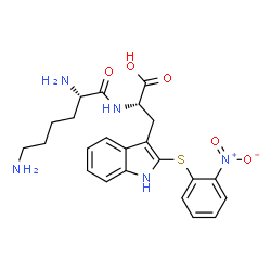 o-nitrophenylsulfenyl-lysyl-tryptophan结构式