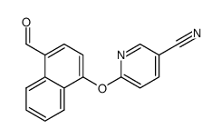 6-(4-formylnaphthalen-1-yloxy)nicotinonitrile Structure