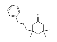 3-<(benzyloxy)methyl>-3,5,5-trimethylcyclohexan-1-one Structure