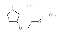 3-(2-Ethoxyethoxy)pyrrolidine hydrochloride Structure