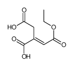 (2Z)-2-(2-ethoxy-2-oxoethylidene)butanedioic acid Structure