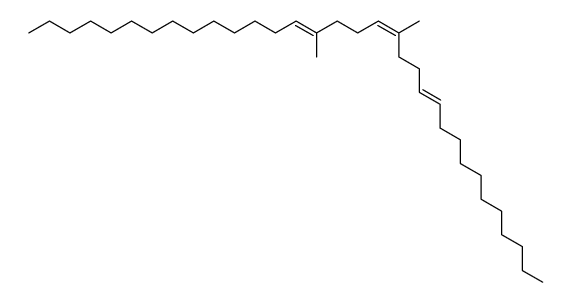 15,19-dimethyltritriaconta-11Z(E),15Z,19Z(E)-triene Structure