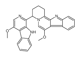 7-methoxy-4-(4-methoxy-9H-pyrido[3,4-b]indol-1-yl)-1,2,3,4-tetrahydroindolo[2,3-a]quinolizine结构式