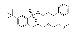 3-phenylpropyl 5-(tert-butyl)-2-(2-(2-methoxyethoxy)ethoxy)benzenesulfonate Structure