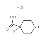 4-Fluoro-4-piperidinecarboxylic Acid Hydrochloride Structure