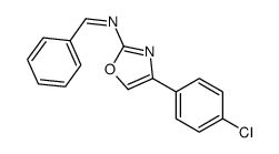 (E)-N-[4-(4-chlorophenyl)-1,3-oxazol-2-yl]-1-phenylmethanimine结构式