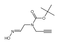 tert-butyl 2-(hydroxyimino)ethyl(prop-2-ynyl)carbamate Structure