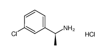 (S)-1-(3-chlorophenyl)ethanamine hydrochloride structure