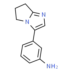 3-(6,7-Dihydro-5H-pyrrolo[1,2-a]imidazol-3-yl)aniline结构式