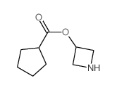 3-Azetidinyl cyclopentanecarboxylate结构式