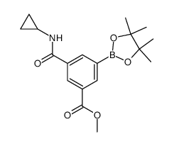 Methyl 3-[(cyclopropylamino)carbonyl]-5-(4,4,5,5-tetramethyl-1,3,2-dioxaborolan-2-yl)benzoate Structure