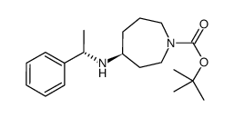 tert-butyl (S)-4-(((S)-1-phenylethyl)amino)azepane-1-carboxylate Structure