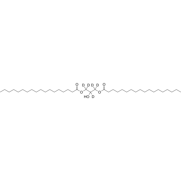 (1,1,2,3,3-pentadeuterio-2-hydroxy-3-octadecanoyloxypropyl) octadecanoate Structure