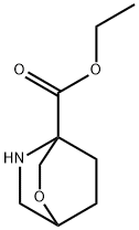 2-Oxa-5-aza-bicyclo[2.2.2]octane-4-carboxylic acid ethyl ester结构式