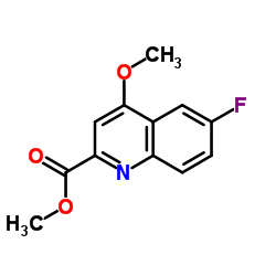 Methyl 6-fluoro-4-methoxy-2-quinolinecarboxylate Structure