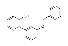 2-(3-phenylmethoxyphenyl)pyridin-3-ol Structure