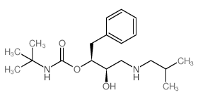 (2S,3R)-3-HYDROXY-4-(ISOBUTYLAMINO)-1-PHENYLBUTAN-2-YL TERT-BUTYLCARBAMATE结构式