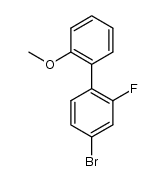 4-bromo-2-fluoro-2'-methoxybiphenyl结构式