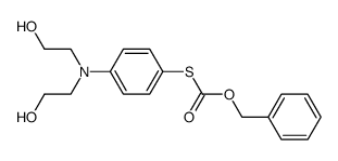 S-((benzyloxy)carbonyl)-4-(N,N-bis(2-hydroxyethyl)amino)benzenethiol结构式