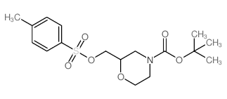 tert-Butyl 2-((tosyloxy)methyl)morpholine-4-carboxylate Structure