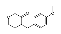 4-(4-methoxybenzyl)dihydro-2H-pyran-3(4H)-one Structure