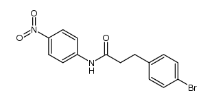 3-(4-bromophenyl)-N-(4-nitrophenyl)propanamide Structure