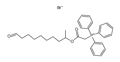 (2-oxo-2-((10-oxodecan-2-yl)oxy)ethyl)triphenylphosphonium bromide Structure