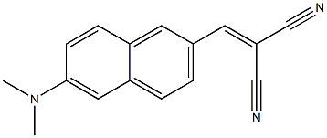 2-((6-(Dimethylamino)naphthalen-2-yl)methylene)malononitrile Structure
