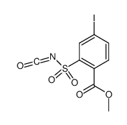 2-Methoxycarbonyl-5-iodobenzenesulfonyl isocyanate Structure