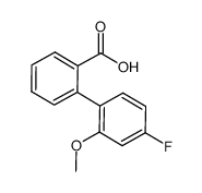 2-(4-fluoro-2-methoxyphenyl)benzoic acid Structure