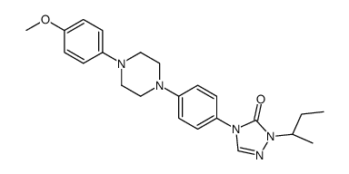 3H-1,2,4-TRIAZOL-3-ONE, 2,4-DIHYDRO-4-[4-[4-(4-METHOXYPHENYL)-1-PIPERAZINYL]PHENYL]-2-(1-METHYLPROPYL)-, (R)- Structure