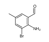 2-amino-3-bromo-5-methylbenzaldehyde structure