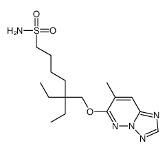 6-(2,2-Diethyl-6-sulfamoyl-1-hexyloxy)-7-methyl(1,2,4)triazolo(1,5-b)p yridazine结构式