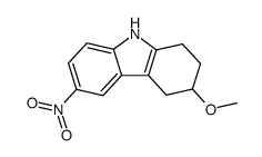 5,6,7,8-tetrahydro-6-methoxy-3-nitro-9H-carbazole结构式