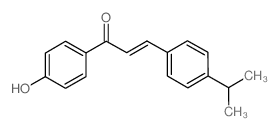 1-(4-HYDROXYPHENYL)-3-(4-ISOPROPYLPHENYL)PROP-2-EN-1-ONE结构式