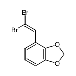 4-(2,2-dibromovinyl)-1,3-benzodioxole结构式