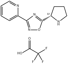 2-{5-[(2S)-2-pyrrolidinyl]-1,2,4-oxadiazol-3-yl}pyridine trifluoroacetate图片