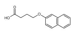 4-(2-naphthoxy)-butanoic acid结构式