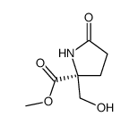 D-Proline, 2-(hydroxymethyl)-5-oxo-, methyl ester (9CI)结构式