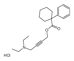 4-(diethylamino)but-2-ynyl 1-phenylcyclohexane-1-carboxylate,hydrochloride结构式