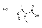1,4-二甲基-1H-咪唑-5-羧酸盐酸结构式